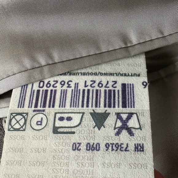 BOSS Hugo Boss Rossellini Movie 42R Mens Sportcoat Virgin Wool Super 100 USA - Picture 11 of 12